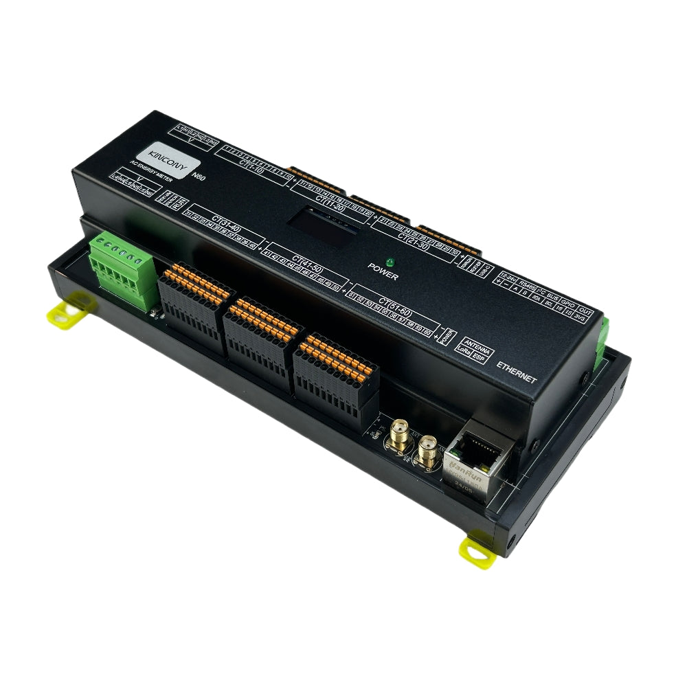 KinCony N60 60-Channel AC Energy Meter (LoRa®-Enabled)