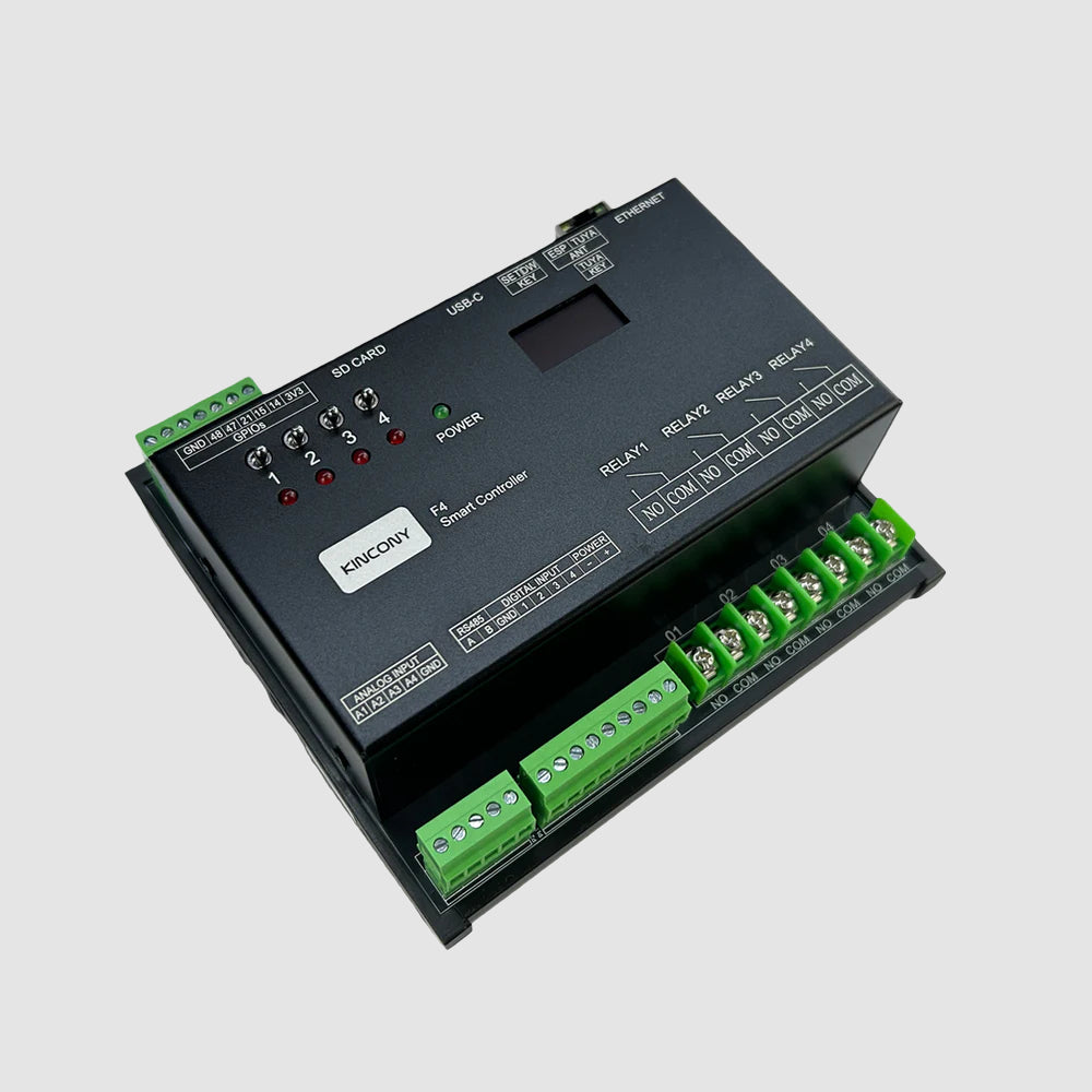 KinCony F4 4-Channel Programmable Smart Relay Controller | Relay Modules Removable