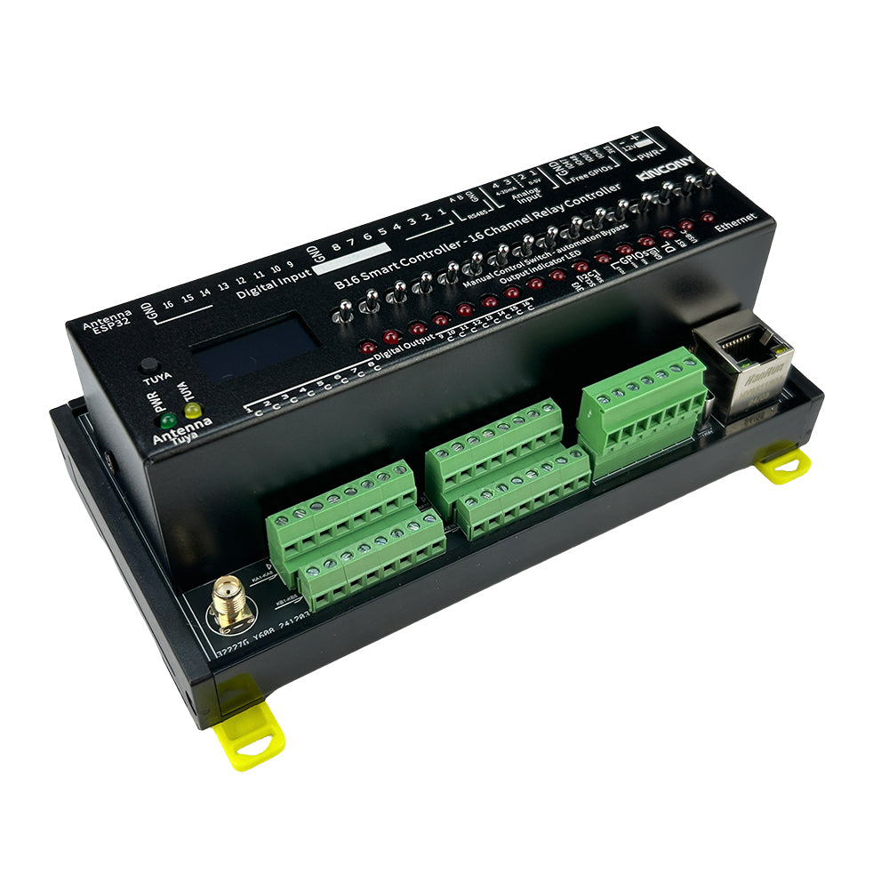 KinCony B16 16-Channel Programmable Smart Relay Controller