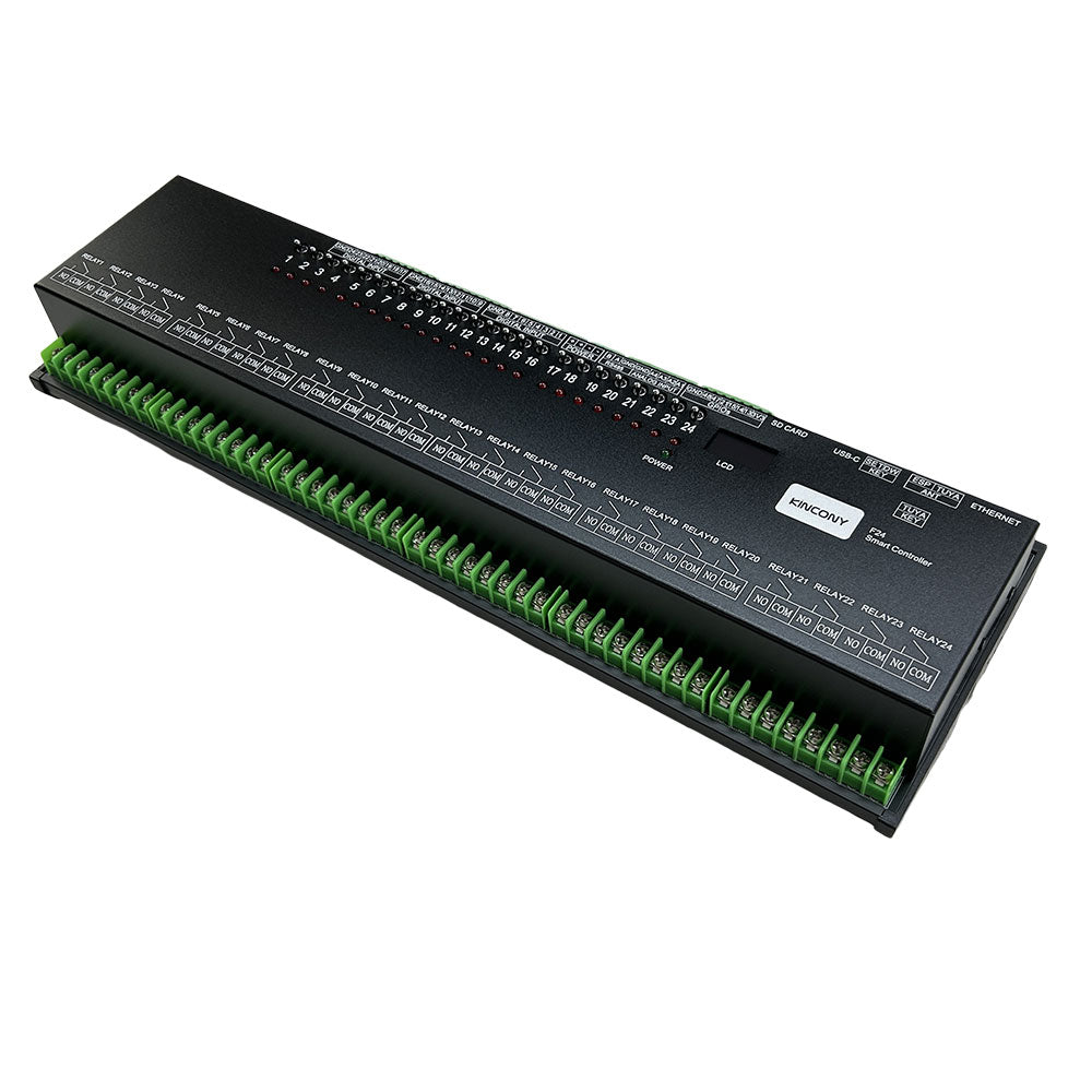 KinCony F24 24-Channel Programmable Smart Relay Controller | Relay Modules Removable