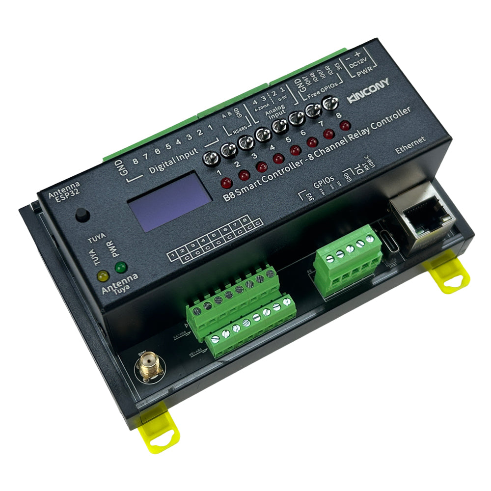 KinCony B8 8-Channel Programmable Smart Relay Controller