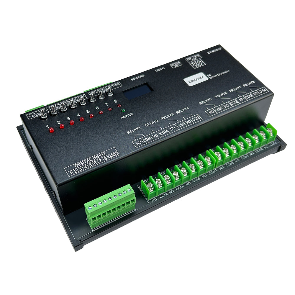 KinCony F8 8-Channel Programmable Smart Relay Controller | Relay Modules Removable
