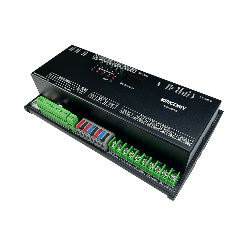 KinCony AIO Hybrid 5‑Channel Relay Controller & 4‑Channel Dimmer (All in One)